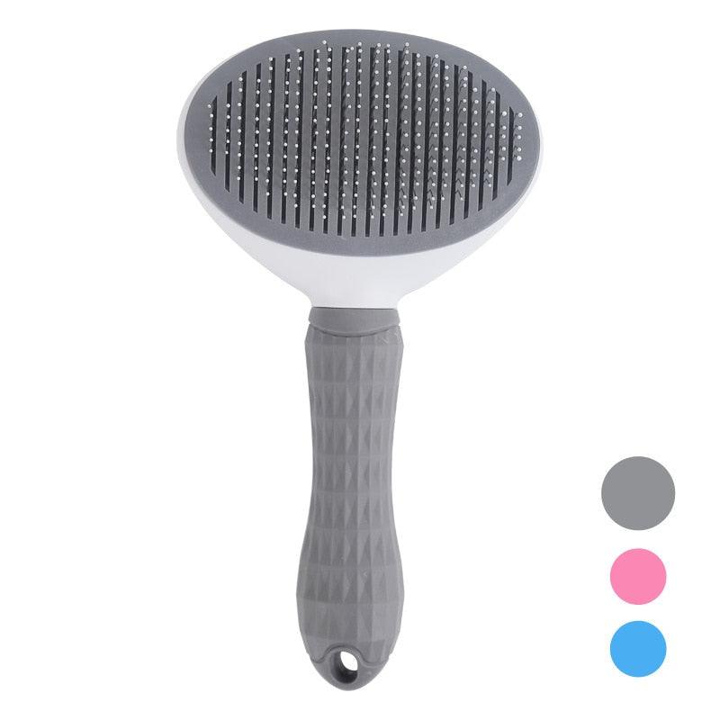 Pet Hair Removal Comb Cat Brush Self Cleaning Slicker Brush for Cats Dogs Hair Remover Scraper Pet Grooming Tool Cat Accessories - Minha loja